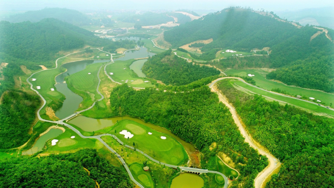 Sân golf Hilltop Valley Golf Club là dự án nổi bật của Geleximco tại Hòa Bình.